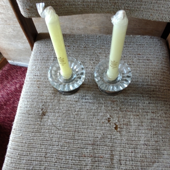 Accents Vintage Pair Of Crystal Taper Candle Holders Poshmark